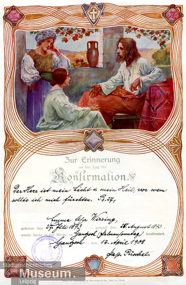 Zur Erinnerung an den Tag der Konfirmation